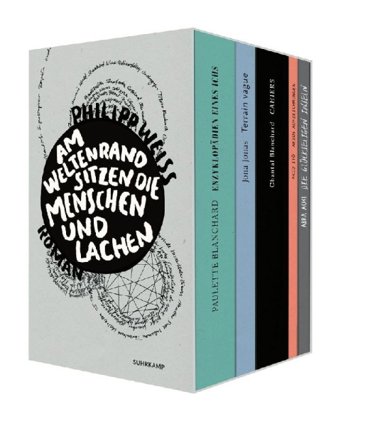 Buchcover und Innenansicht für das Buch: Am Weltenrand sitzen die Menschen und lachen