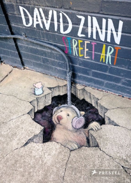 Buchcover und Innenansicht für das Buch: David Zinn. Street Art