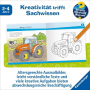 Buchcover und Innenansicht für das Buch: Wieso? Weshalb? Warum? junior AKTIV: Bauernhof