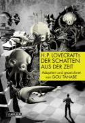 Buchcover und Innenansicht für das Buch: Toki o Koeru Kage Lovecraft Kessakushu
