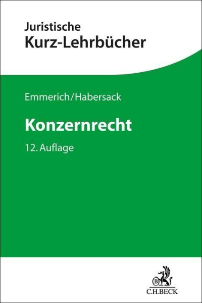 Buchcover und Innenansicht für das Buch: Konzernrecht