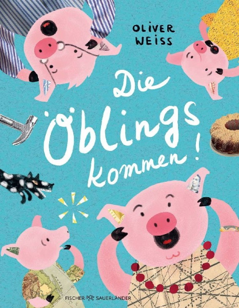 Buchcover und Innenansicht für das Buch: Die Öblings kommen