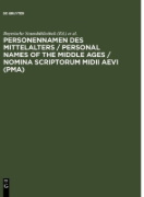 Buchcover und Innenansicht für das Buch: Personennamen des Mittelalters