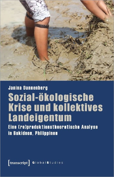Buchcover und Innenansicht für das Buch: Sozial-ökologische Krise und kollektives Landeigentum