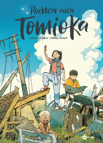 Buchcover und Innenansicht für das Buch: Retour à Tomioka