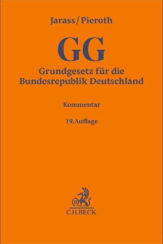 Buchcover und Innenansicht für das Buch: Grundgesetz für die Bundesrepublik Deutschland. GG