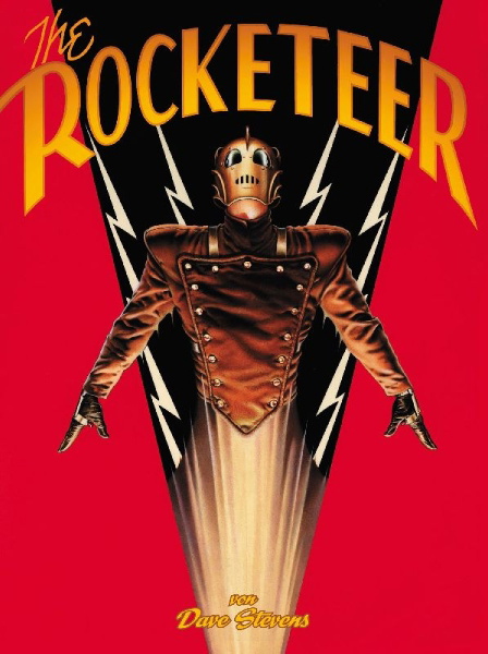 Buchcover und Innenansicht für das Buch: The Rocketeer