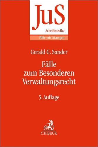 Buchcover und Innenansicht für das Buch: Fälle zum Besonderen Verwaltungsrecht