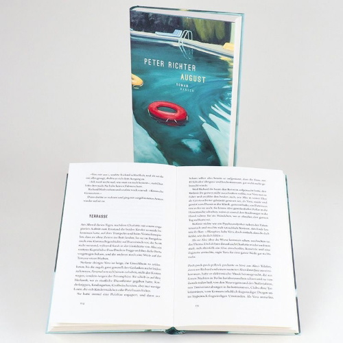 Buchcover und Innenansicht für das Buch: August