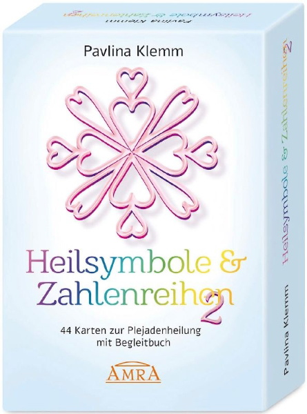 Buchcover und Innenansicht für das Buch: Heilsymbole & Zahlenreihen 2: Weitere 44 Karten zur Plejadenheilung mit Begleitbuch