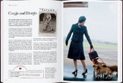 Buchcover und Innenansicht für das Buch: Queen Elizabeth II - An illustrated treasury