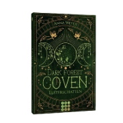 Buchcover und Innenansicht für das Buch: Dark Forest Coven. Elsterschatten