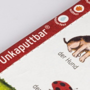 Buchcover und Innenansicht für das Buch: Baby Pixi (unkaputtbar) 179: Mein Baby-Pixi-Buggybuch: Allererste Wörter: Meine Tiere