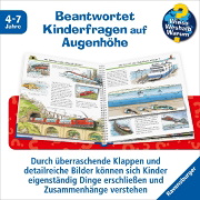 Buchcover und Innenansicht für das Buch: Wieso? Weshalb? Warum?, Band 8: Alles über die Eisenbahn