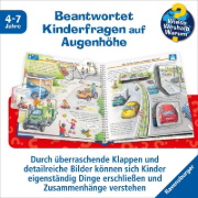 Buchcover und Innenansicht für das Buch: Wieso? Weshalb? Warum?, Band 28: Wir entdecken Autos