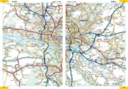Buchcover und Innenansicht für das Buch: ADAC Reiseatlas 2026/2027 Deutschland 1:200.000, Europa 1:4,5 Mio.