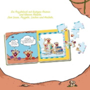 Buchcover und Innenansicht für das Buch: Trötsch Jan und Henry Puzzlebuch mit 4 Puzzle