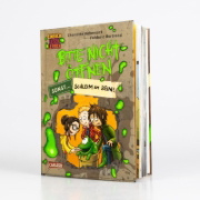 Buchcover und Innenansicht für das Buch: Bitte nicht öffnen, sonst ... 2: Schleim am Bein!