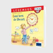 Buchcover und Innenansicht für das Buch: LESEMAUS 190: Conni lernt die Uhrzeit