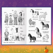 Buchcover und Innenansicht für das Buch: Die Märchenponys, Band 1 - Schneewittchen hat jetzt vier Hufe