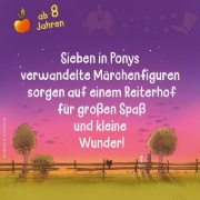 Buchcover und Innenansicht für das Buch: Die Märchenponys, Band 1 - Schneewittchen hat jetzt vier Hufe