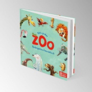 Buchcover und Innenansicht für das Buch: Mein großes Zoo Kindergarten-Freundebuch