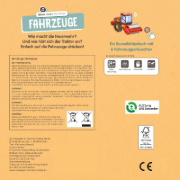 Buchcover und Innenansicht für das Buch: Hören-Sehen-Verstehen Fahrzeuge I Ab 24 Monaten