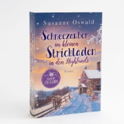 Buchcover und Innenansicht für das Buch: Oswald, S: Schneezauber im kleinen Strickladen in den Highla