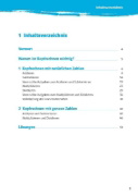 Buchcover und Innenansicht für das Buch: 10-Minuten-Training Mathematik Kopfrechnen 5. Klasse