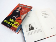 Buchcover und Innenansicht für das Buch: Königin ohne Land. Kristina von Schweden - eine Biografie