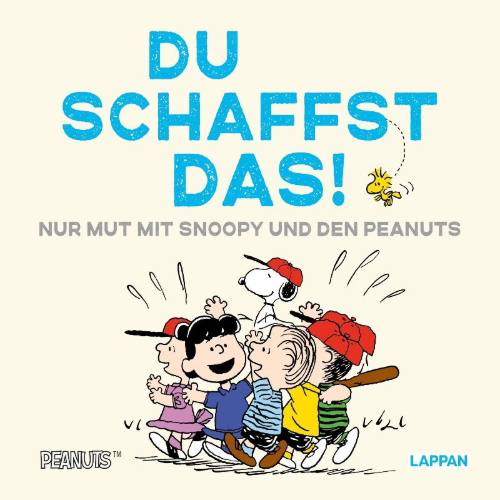 Buchcover und Innenansicht für das Buch: Peanuts Geschenkbuch: Du schaffst das!