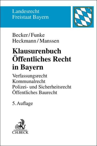 Buchcover und Innenansicht für das Buch: Klausurenbuch Öffentliches Recht in Bayern