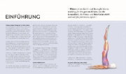 Buchcover und Innenansicht für das Buch: Pilates - Die Anatomie verstehen