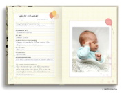 Buchcover und Innenansicht für das Buch: DEIN LEBEN IN EINEM BUCH (beige)