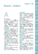 Buchcover und Innenansicht für das Buch: Langenscheidt Universal-Wörterbuch Serbisch