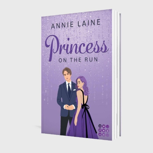 Buchcover und Innenansicht für das Buch: Princess on the Run (Royally in Love 2)