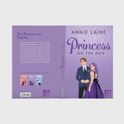 Buchcover und Innenansicht für das Buch: Princess on the Run (Royally in Love 2)