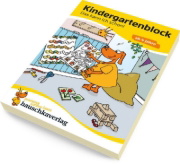 Buchcover und Innenansicht für das Buch: Kindergartenblock - Das kann ich schon! ab 4 Jahre, A5-Block