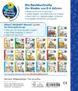 Buchcover und Innenansicht für das Buch: Wieso? Weshalb? Warum? junior, Band 23: Die Rettungsfahrzeuge