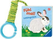 Buchcover und Innenansicht für das Buch: Mein erstes Buggybuch: Fühl mal! Lieblingstiere
