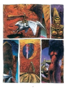 Buchcover und Innenansicht für das Buch: Moebius Collection: Arzach / Die hermetische Garage