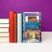 Buchcover und Innenansicht für das Buch: Days at the Morisaki Bookshop