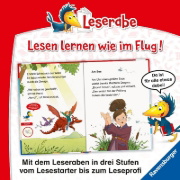 Buchcover und Innenansicht für das Buch: Die Drachenreiter-Schule - Leserabe ab 1. Klasse - Erstlesebuch für Kinder ab 6 Jahren
