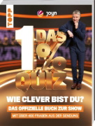 Buchcover und Innenansicht für das Buch: Das 1% Quiz - Wie clever bist du? Das offizielle Buch zur Show