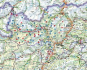 Buchcover und Innenansicht für das Buch: Leichte Wanderungen Südtirol - Vinschgau, Meraner und Bozner Land