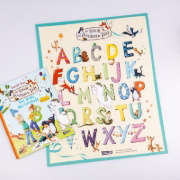 Buchcover und Innenansicht für das Buch: Die Schule der magischen Tiere Beschäftigung: Das große Abc-Lernheft