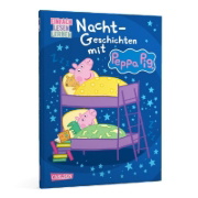 Buchcover und Innenansicht für das Buch: Peppa Wutz: Nacht-Geschichten mit Peppa Pig