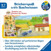Buchcover und Innenansicht für das Buch: Wieso? Weshalb? Warum? Stickerheft:  Pferde