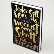 Buchcover und Innenansicht für das Buch: Jeder soll von da, wo er ist, einen Schritt näher kommen