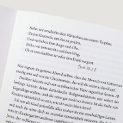 Buchcover und Innenansicht für das Buch: Jeder soll von da, wo er ist, einen Schritt näher kommen